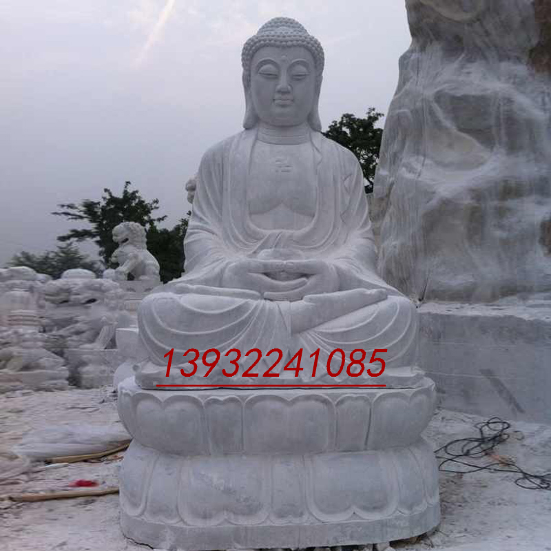 佛家贡品石雕释迦牟尼塑像加工