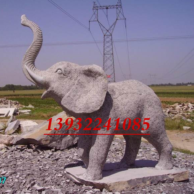 制作石材雕刻厂 石雕大象